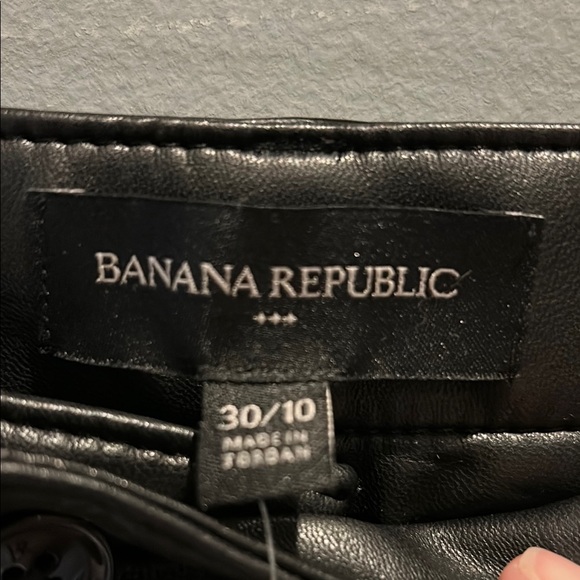 Banana Republic Faux Black Leather Pants - Picture 2 of 6